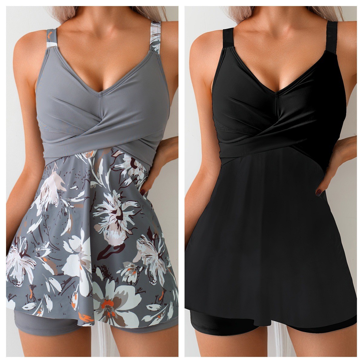 Shorts - Strój kąpielowy damski Tankini Dwuczęściowy Tankini
