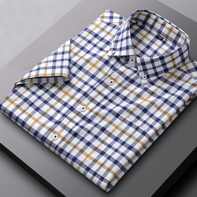 Oxford Cotton Casual Shirt Business - Letnia nowa 100% bawełna Oxford z