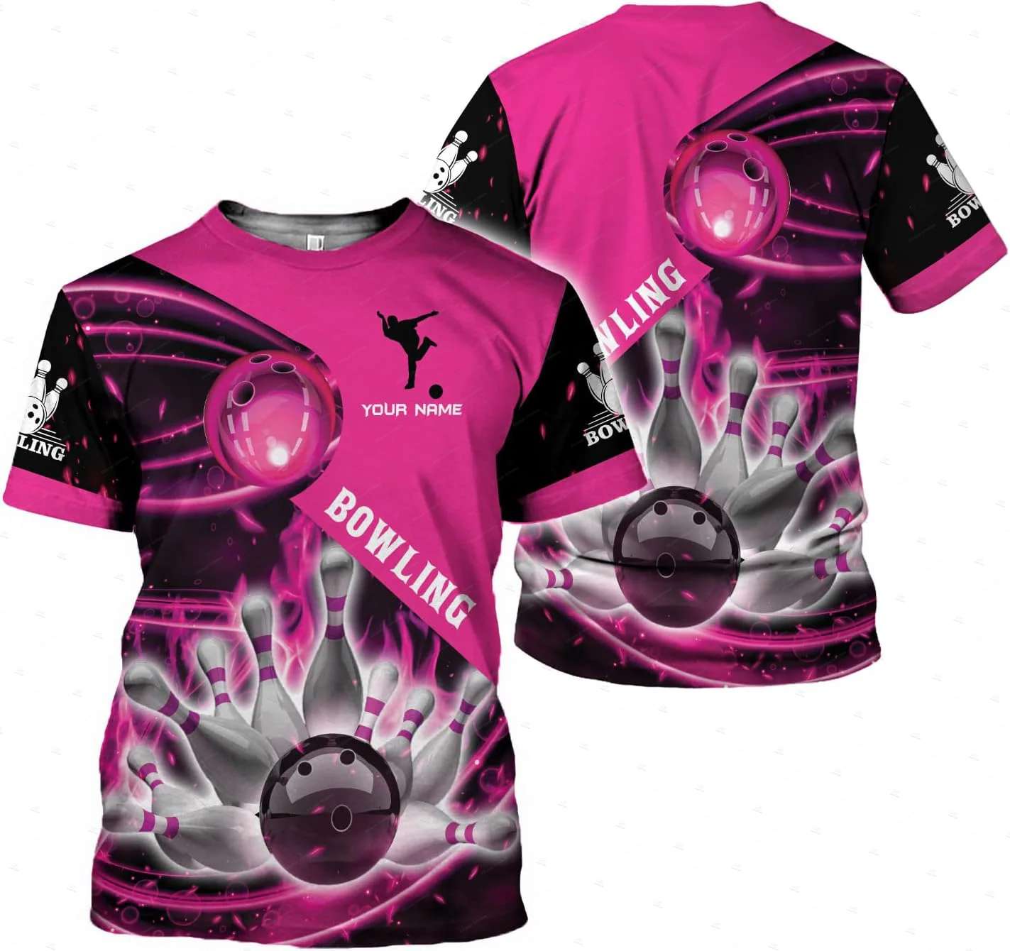 Short Sleeve Bowling Shirt Retro - Koszulki z krótkim rękawem unisex z