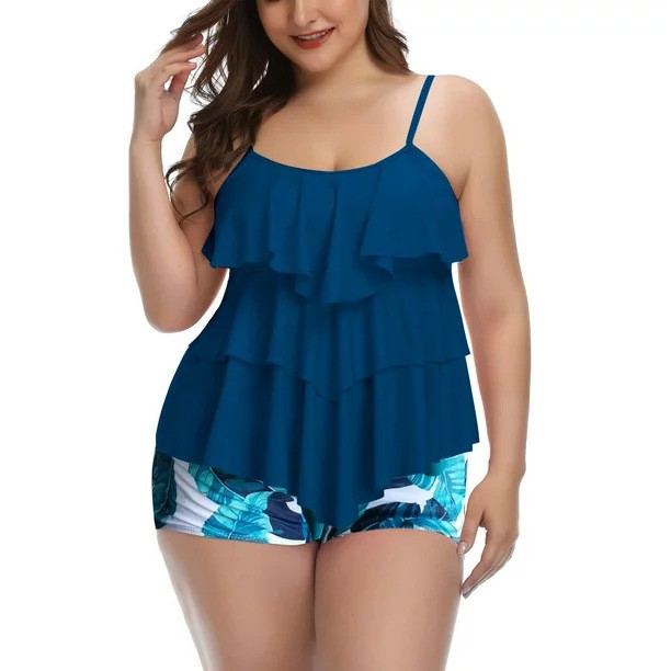 Shorts - Damskie stroje kąpielowe Bikini Plus Size,