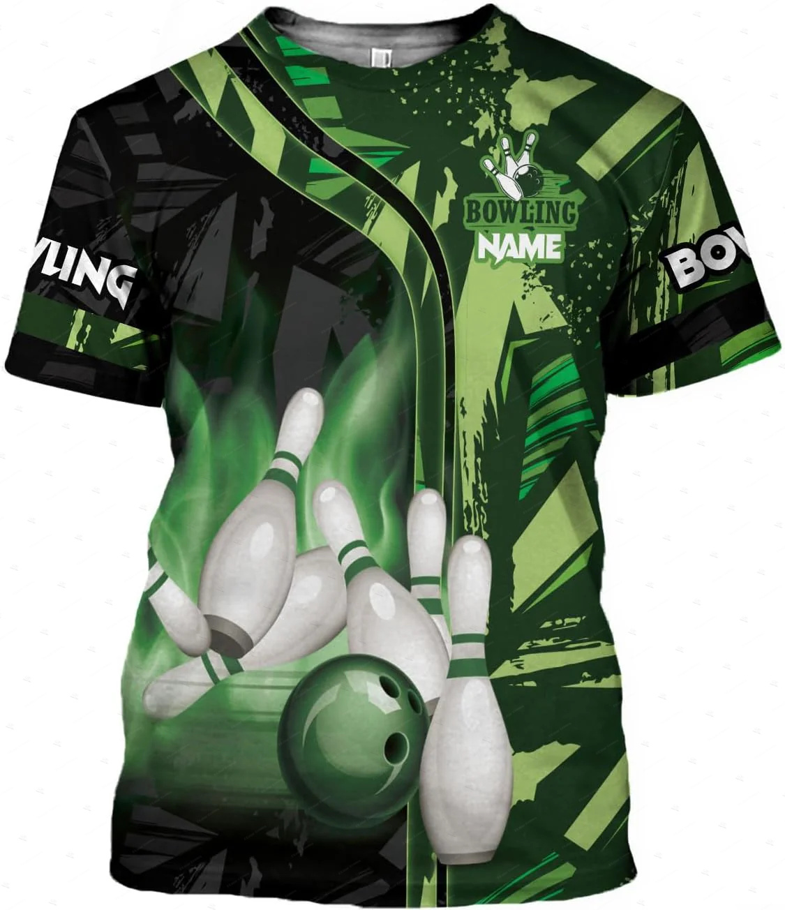 Short Sleeve Bowling Shirt Retro - Koszulki z krótkim rękawem unisex z