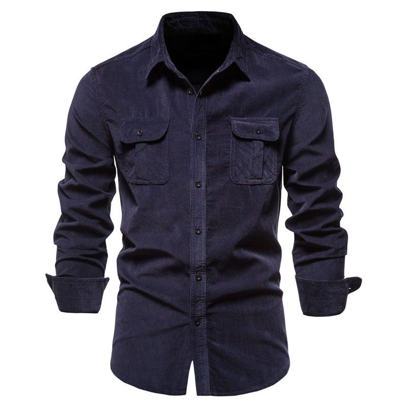 Męska koszula-kurtka z sztruks – Corduroy Button Up Shirt Men recenzja i cena
