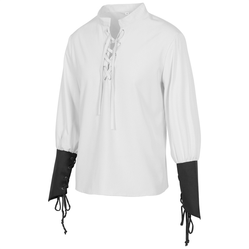 Męska Średniowieczna Koszula P – Medieval Gothic Lace Up Pirate Shirt recenzja i cena
