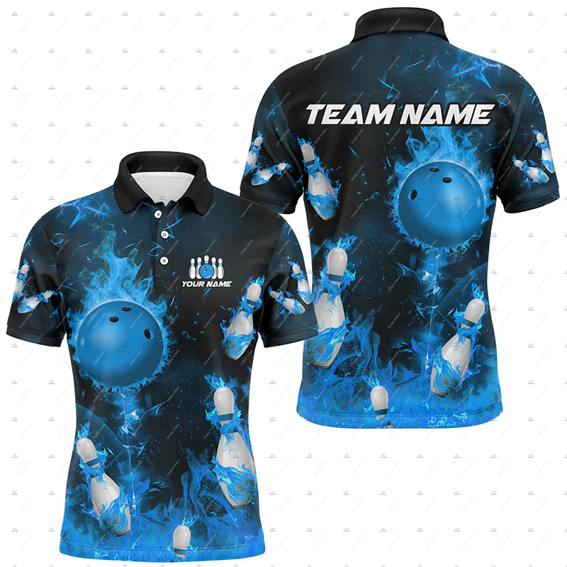 Koszulki Polo z Krótkim Rękawe – Short Sleeve Bowling Shirt Retro recenzja i cena