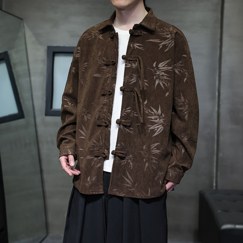 Męska koszula retro z sztruksu – Corduroy Button Up Shirt Men recenzja i cena