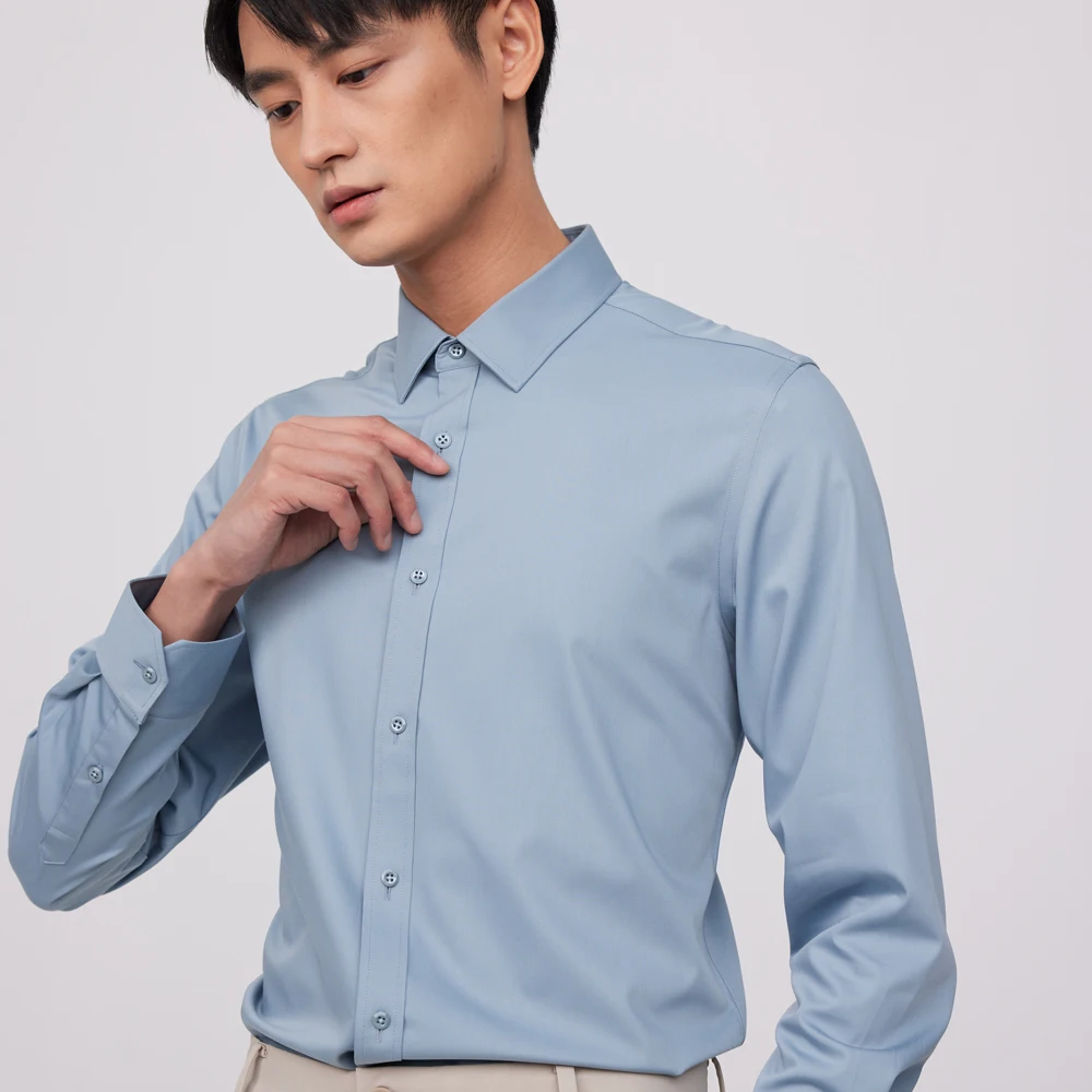 Męska koszula biznesowa, niegn – Breathable Bamboo Fiber Shirt Non Iron recenzja i cena