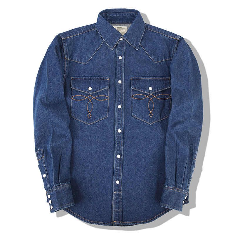 Koszule dżinsowe American Wash – Mens Western Denim Pearl Snap Shirt recenzja i cena