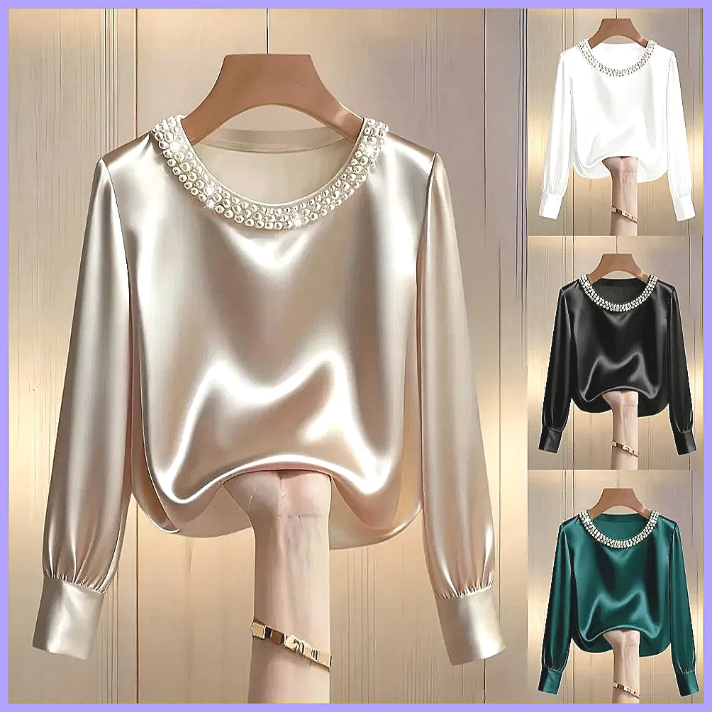 Elegancka satynowa bluzka z ko – Shirts recenzja i cena