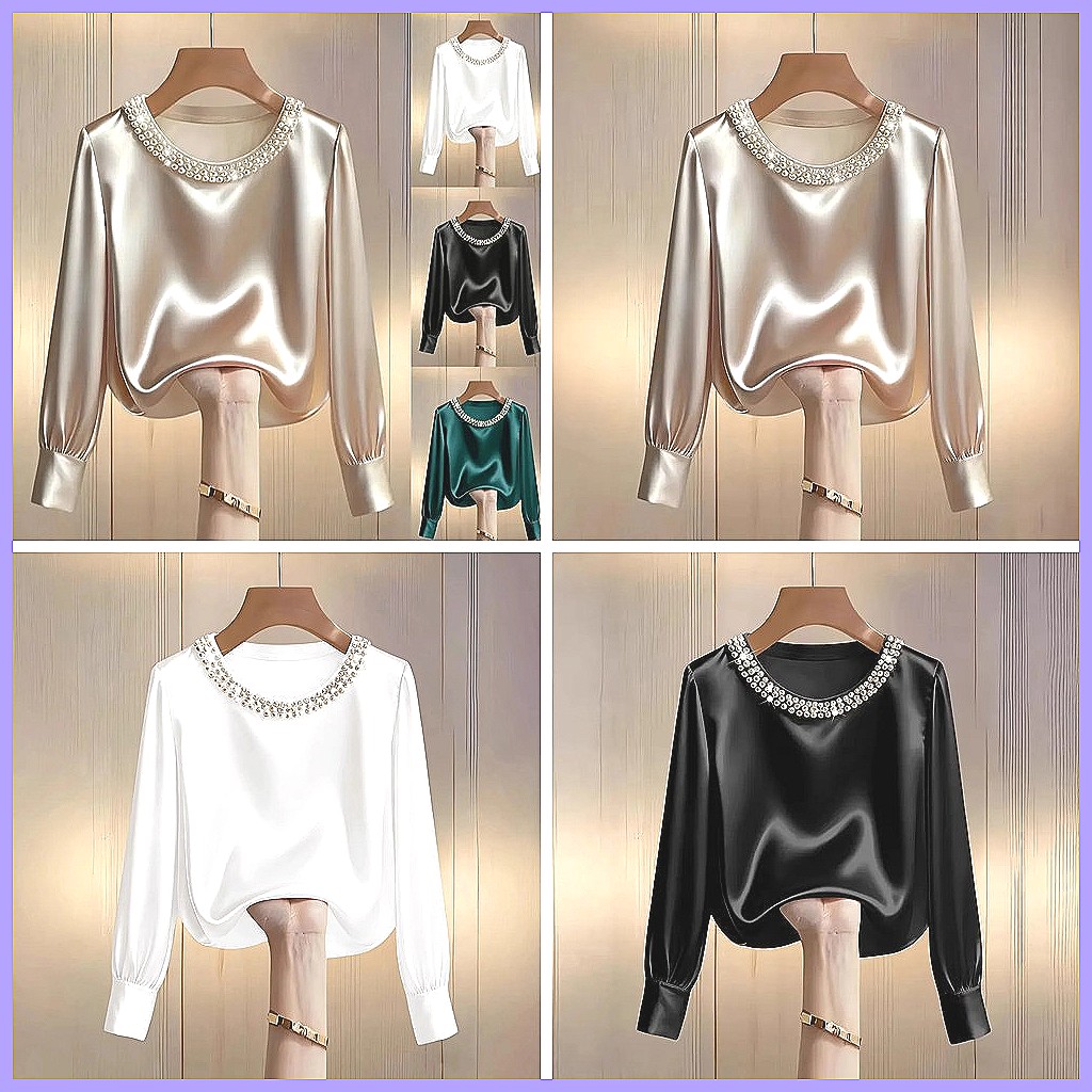 Elegancka satynowa bluzka z ko – Shirts recenzja i cena