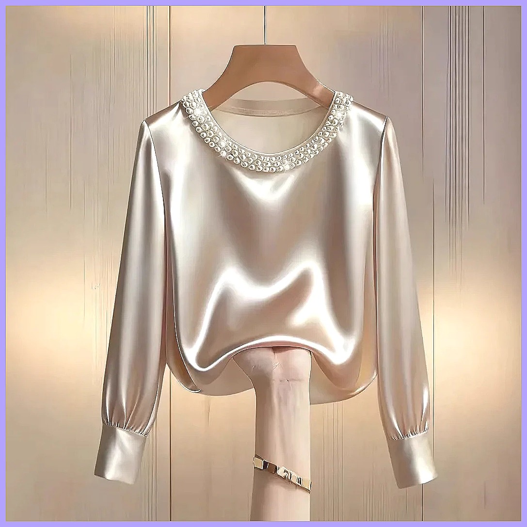 Elegancka satynowa bluzka z ko – Shirts recenzja i cena
