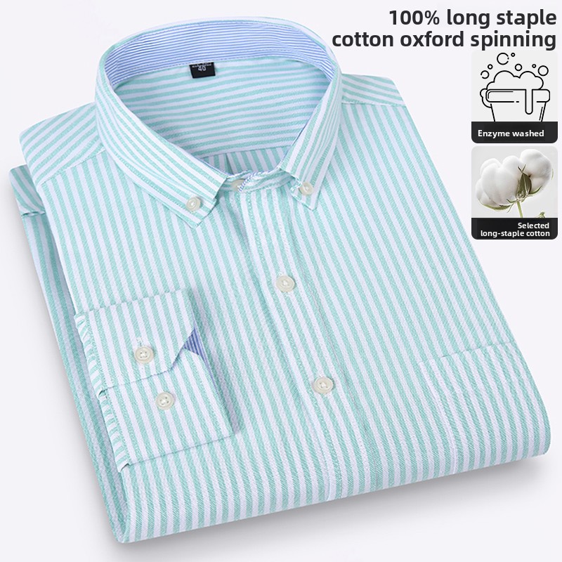 Męska koszula Oxford z czystej – Oxford Cotton Casual Shirt Business recenzja i cena