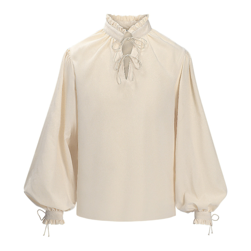 Renesansowa średniowieczna kos – Medieval Gothic Lace Up Pirate Shirt recenzja i cena