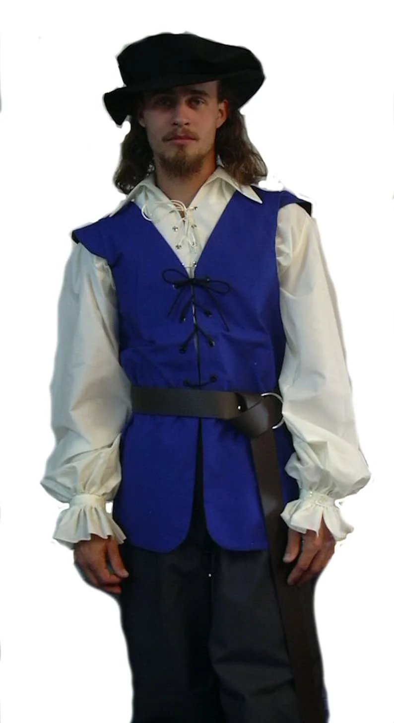 Średniowieczne koszule marszcz – Medieval Gothic Lace Up Pirate Shirt recenzja i cena