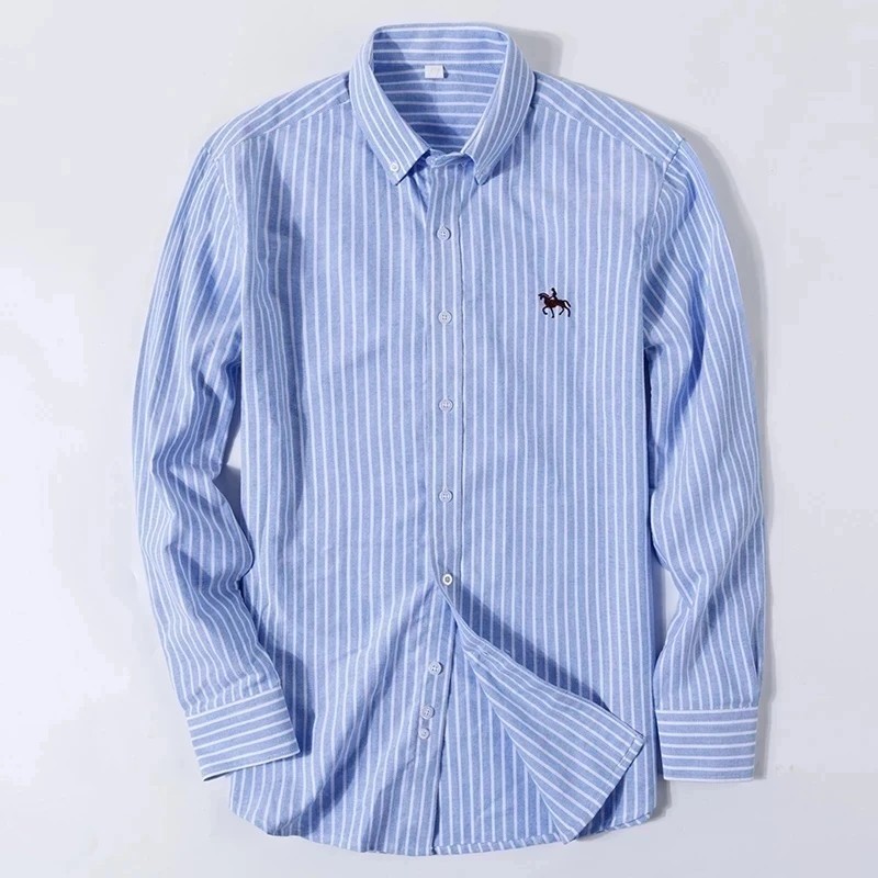 Jakość 100% bawełniana koszula – Oxford Cotton Casual Shirt Business recenzja i cena