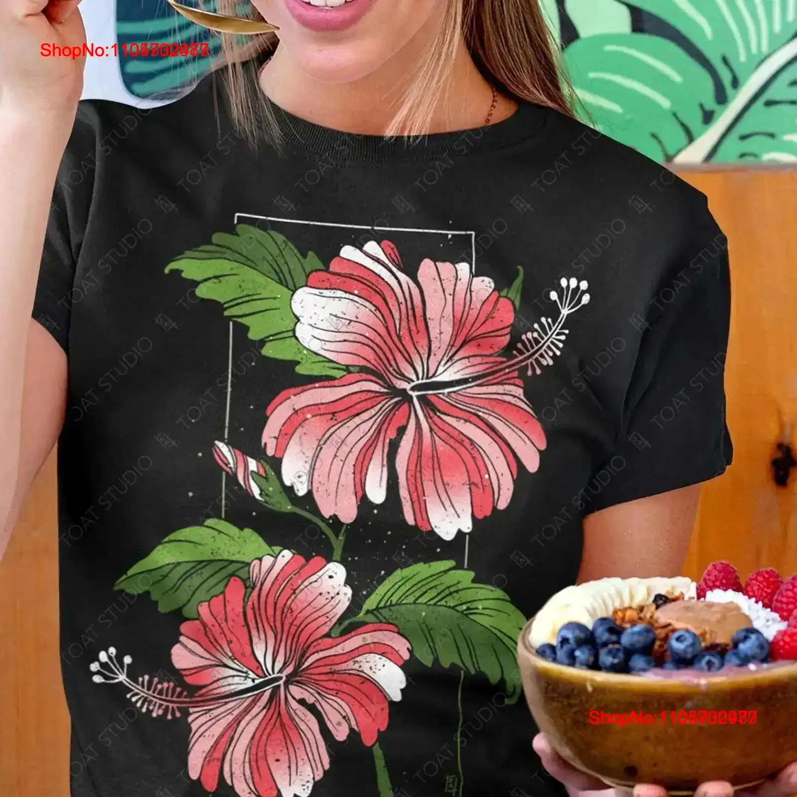 Koszulka z kwiatem hibiskusa,  – Vintage Hawaiian Floral Shirt recenzja i cena